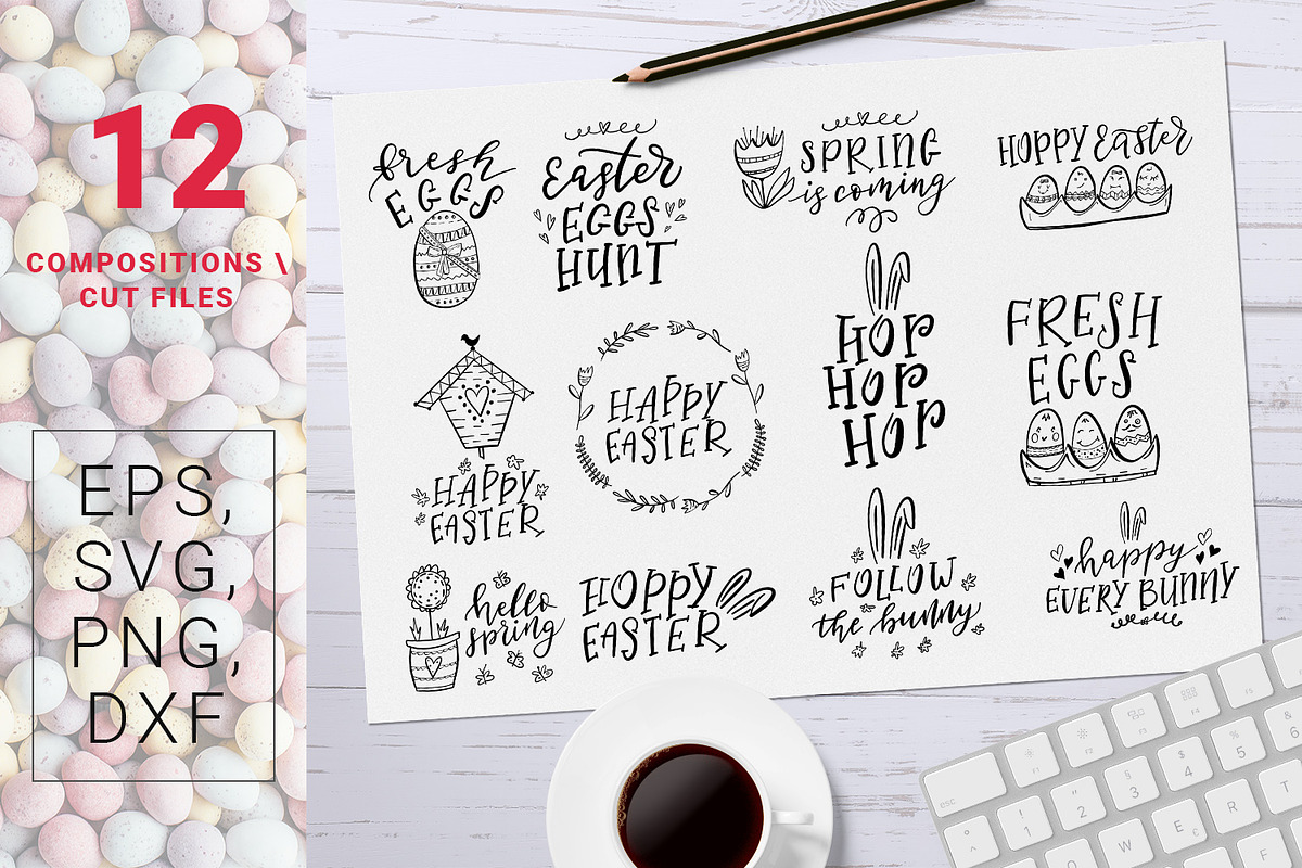 Fresh Eggs - Easter design kit, an Object Graphic by Gray Cat Graphics (Photo 11 of 15)