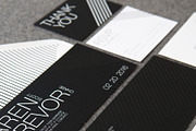 Black & White Stripes Wedding Suite, an Invitation Template by Laura K Invitations (Thumbnail 3 of 6)