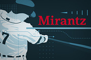 Mirantz, a Serif Font by insigne