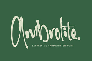 Ambrolite - Expressive handwritten