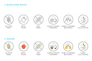 Food value icons package, an Outline Icon by Vineta Rendon (Thumbnail 9 of 12)