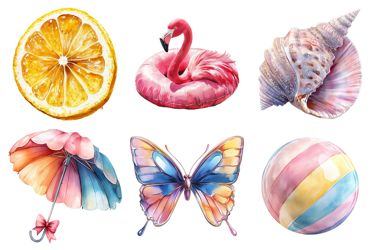 Girly Cute Summer PNG, an Illustration by SinaCreation (Photo 3 of 5)