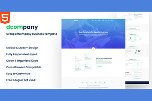 Dcompany - Group Business Template