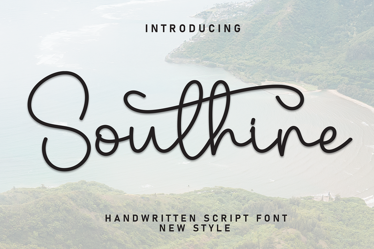 Southine | Script Font, a Handwritten Font by Scratchones (Photo 1 of 9)