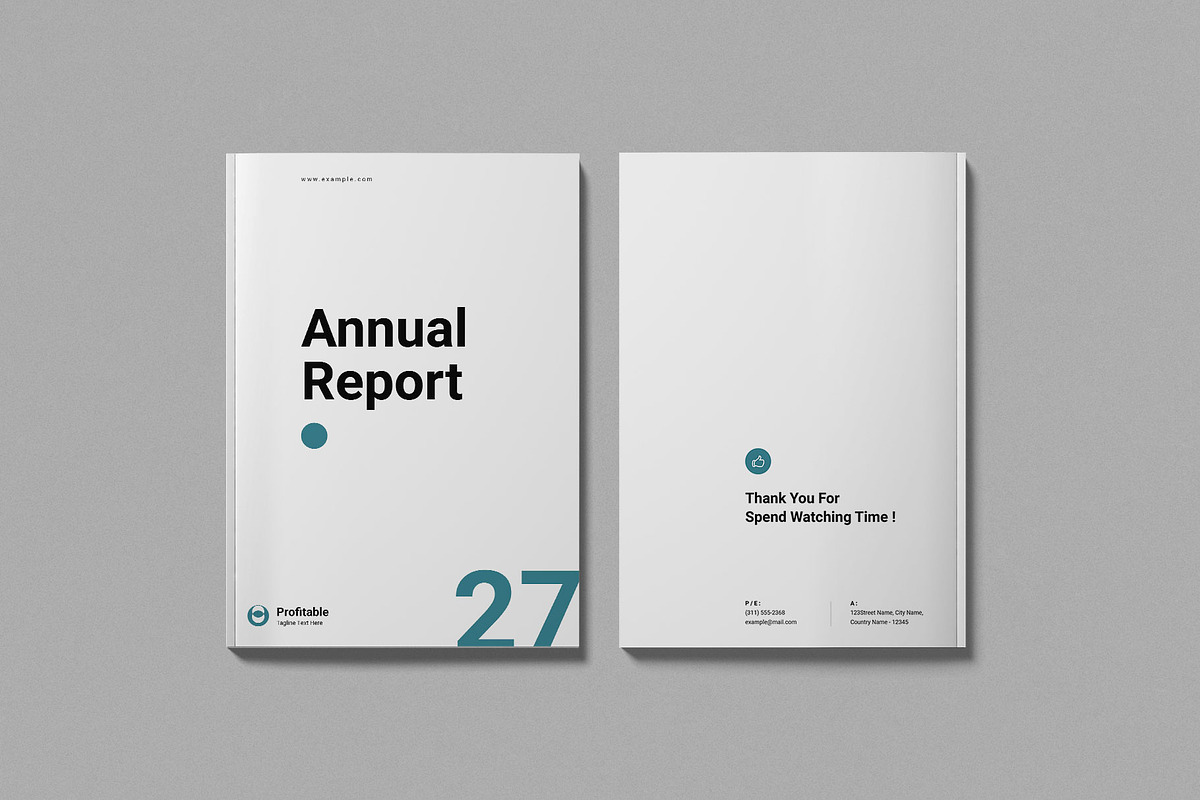 Annual Report Template, a Brochure Template by Work-Envance (Photo 11 of 12)