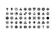 50 Religion and Belief Sytem Icons, an Outline Icon by Side Project (Thumbnail 3 of 8)