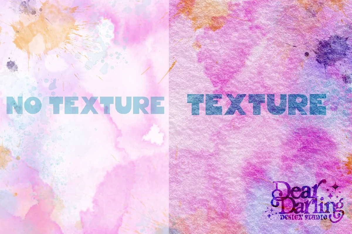 Watercolor Paper Texture Templates, a Layer Style Add-On by Dear Darling Design (Photo 2 of 6)