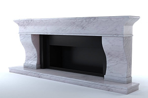 Marble fireplace, a Furniture 3D Model by RC graphics