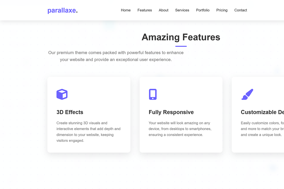Modern Parallaxe Theme, a Templates & Theme by Modern Templates Studios (Photo 1 of 8)
