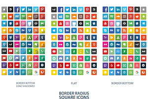 1050 Social Media Icons