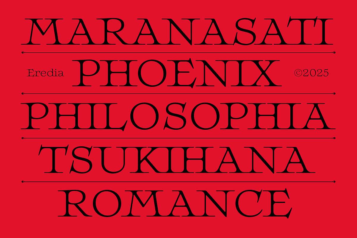 EREDIA, a Serif Font by Nasir Udin (Photo 11 of 17)