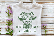 Retro Goat Art with Chill Vibes, an Illustration by Pixels.Craft (Thumbnail 6 of 7)