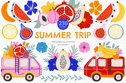 Summer Trip Illustrations