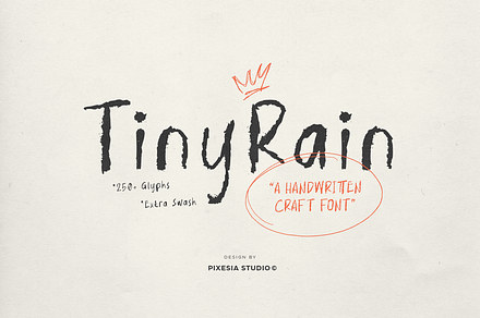 Tinyrain - Handwritten Font