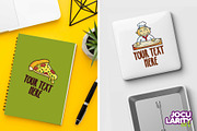 Funny Pizza Cartoon Illustration, a Food Illustration by Jocularity Art (Thumbnail 3 of 3)