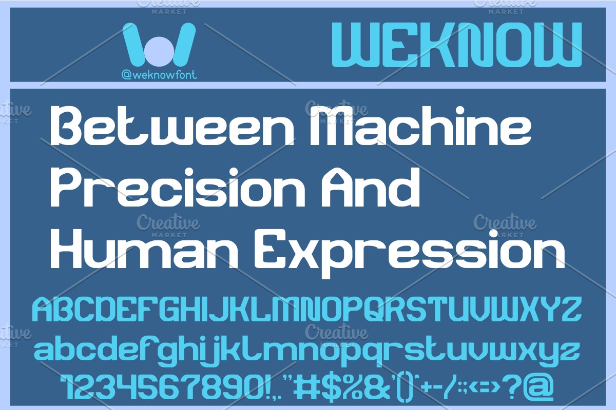 Synthetic Rhythm font, a Font by weknow (Photo 5 of 8)