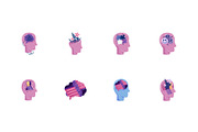 Psychology Illustration Set, a Templates & Theme by studiogstock (Thumbnail 1 of 3)