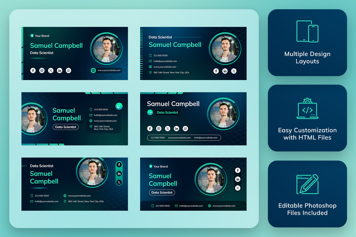 Email Signature - Cybersecurity, an Email Template by Brandify Studio (Photo 2 of 3)