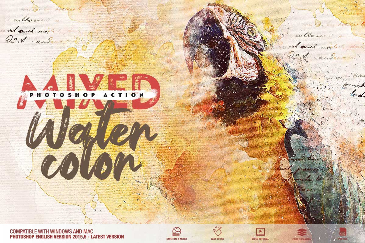 Exotic Canvas PS Actions Bundel, an Action Add-On by Amorjesu.com (Photo 5 of 104)