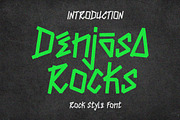 Denjasa Rocks Decorative Font, a Handwritten Font by ENATIVE (Thumbnail 1 of 5)