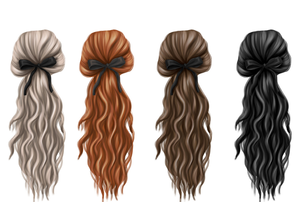 Natural hair clipart, an Illustration by Elenbushe (Photo 15 of 19)