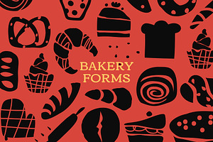 216 BAKERY CLIPART - VECTOR SHAPES