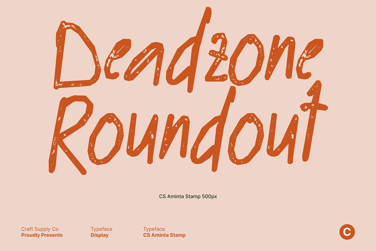 CS Aminta Stamp, a Handwritten Font by Craft Supply Co. (Photo 2 of 8)