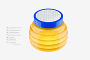 Clear Glass Acacia Honey Jar Mockup, a Packaging Mockup by Reformer Mockup (Thumbnail 3 of 6)