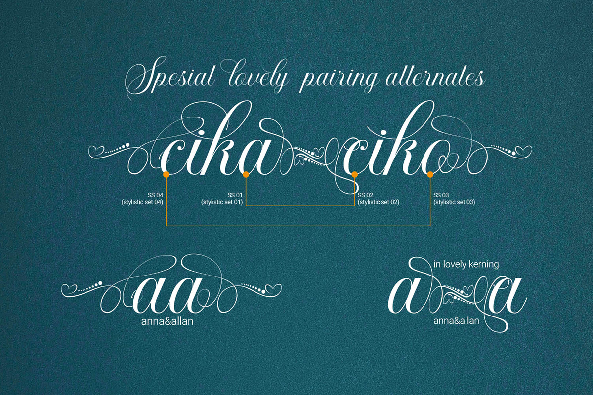 Khatija Calligraphy, a Script Font by Ridha-38.lineart (Photo 3 of 15)