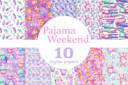 Pajama Party Seamless Paper, a Pattern Graphic by GlamArtZhanna (Thumbnail 1 of 3)