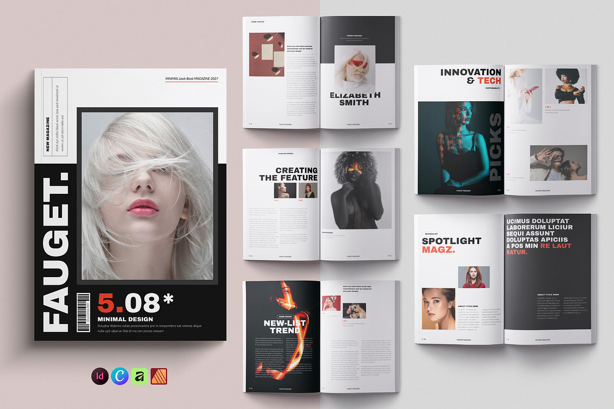 AURA Magazine Brochure Template, a Brochure Template by NorthPeak (Photo 1 of 14)