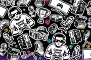 5 Game Background In Graffiti Style, a Background Graphic by MEAS7 Artwork (Thumbnail 5 of 5)