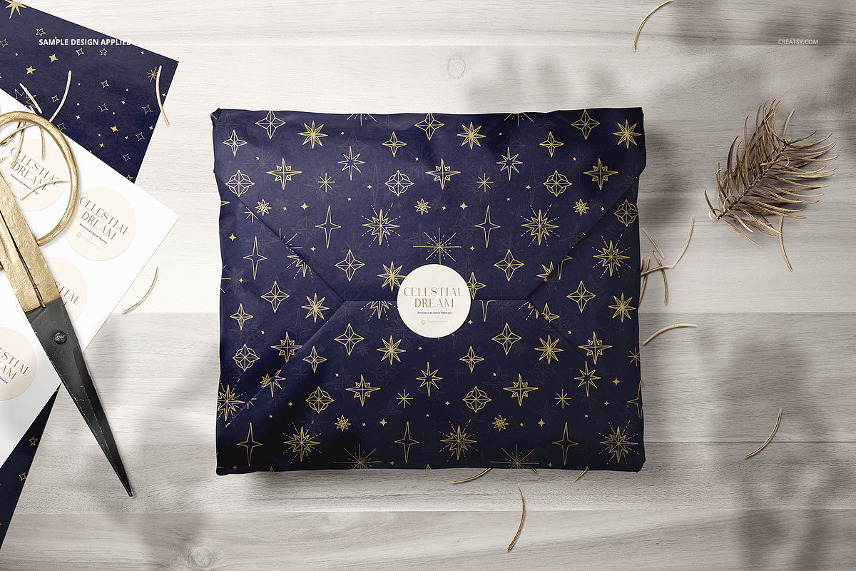 Gifts Wrapping Tissue Paper Mockup, a Packaging Mockup by creatsy5 (Photo 11 of 24)
