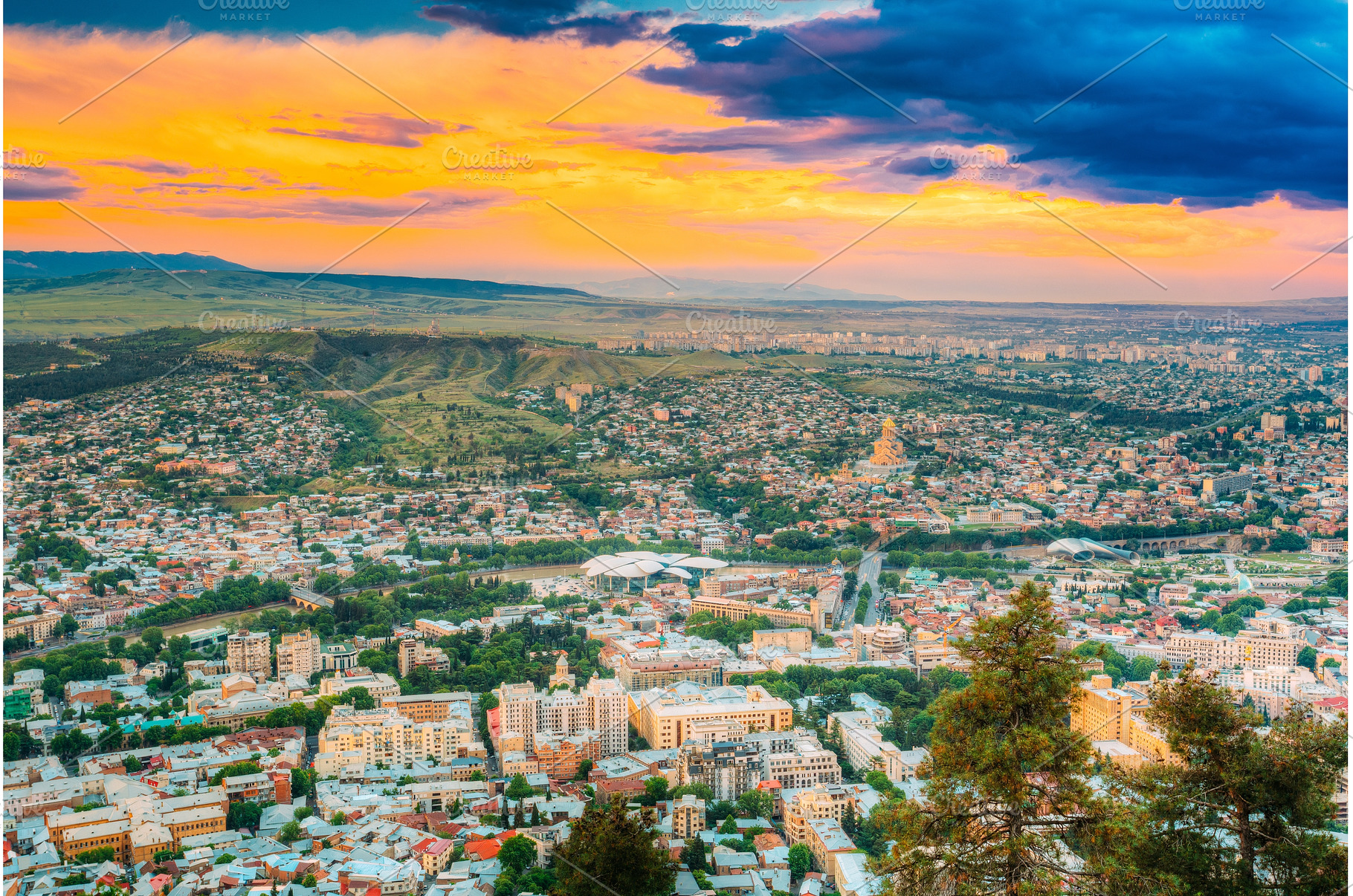 Tbilisi Georgia. Scenic Aerial, an Architecture Photo by Our Amazing World
