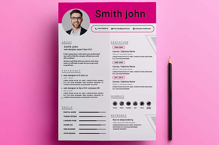 Resume, CV, A4 Resume