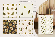 Watercolor Christmas Tree Scenes, a Person Illustration by Jenteva Art (Thumbnail 12 of 15)