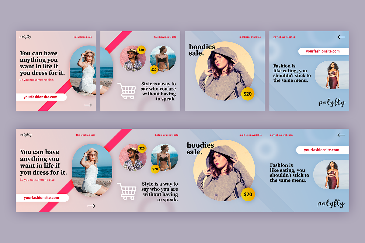 Instagram panoramic post template, a Social Media Template by SPACECAKE (Photo 2 of 4)