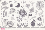 Madfish Font Family ++ EXTRAS, a Script Font by Ayca Atalay (Thumbnail 8 of 15)