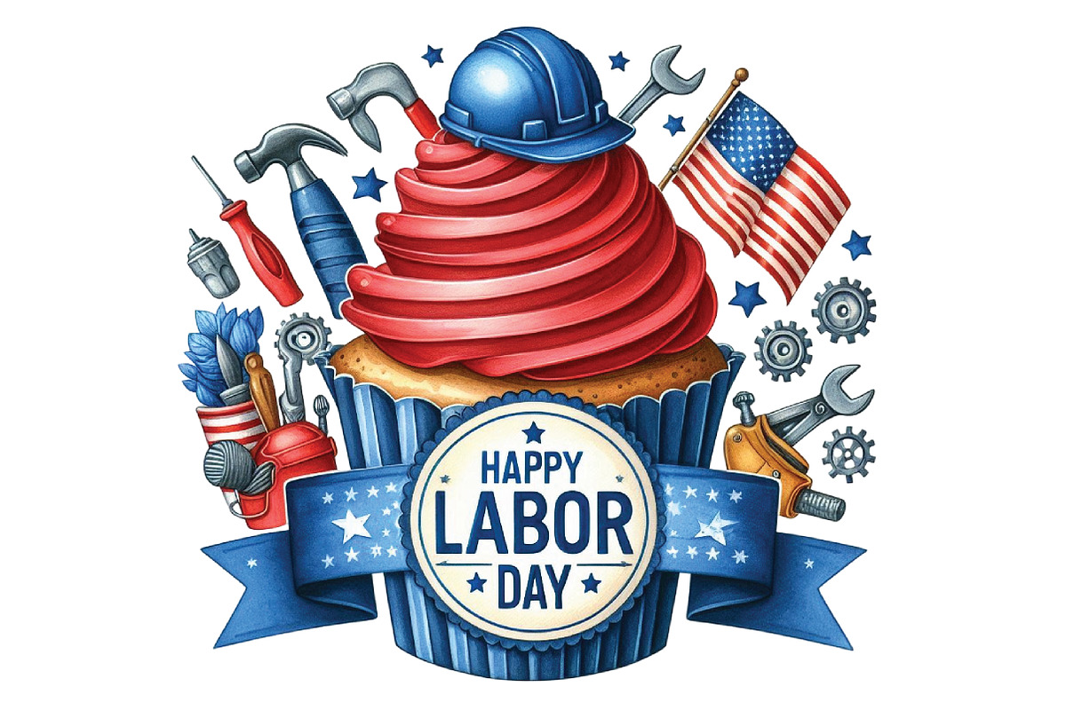 Happy Labor Day Cupcake PNG, an Illustration by CraftArtStudio (Photo 1 of 4)