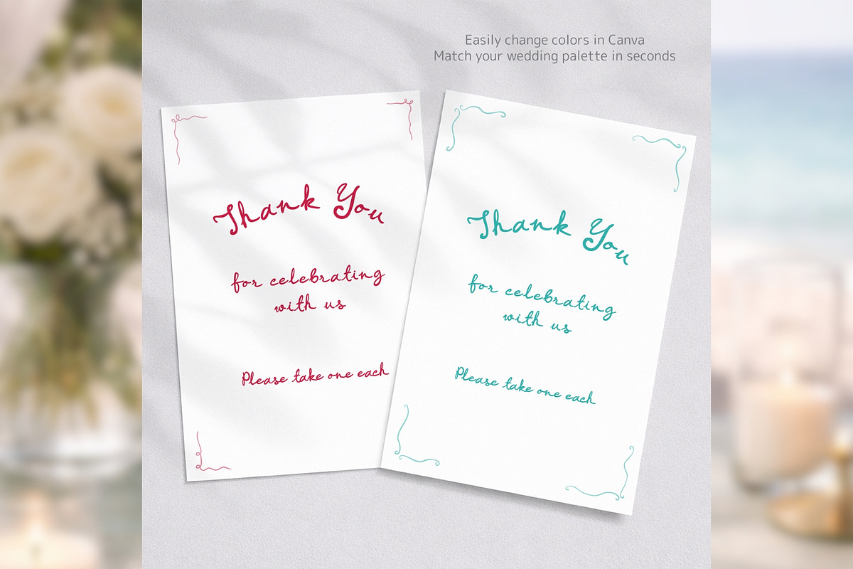 Wedding Favors Card bd001, a Card Template by TyphoonStudio (Photo 6 of 9)