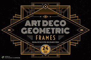 Art Deco Geometric Frames