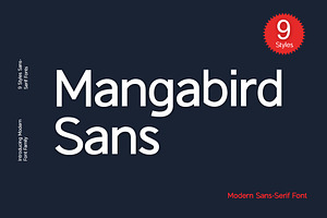 Mangabird San Serif Family Font, a Sans Serif Font by UICreative