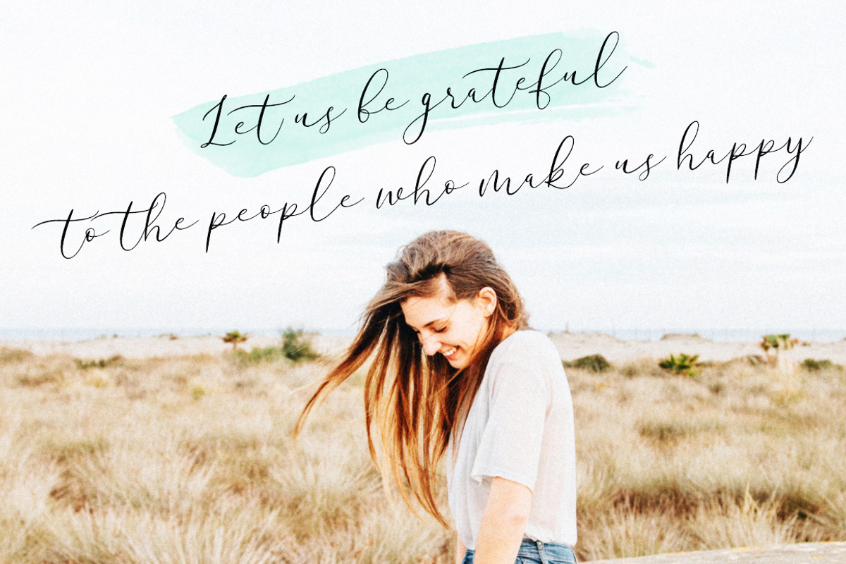 Wonderlust Calligraphy Wedding Font preview 2