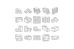 Bricks building materials and, an Object Graphic by pikepicture