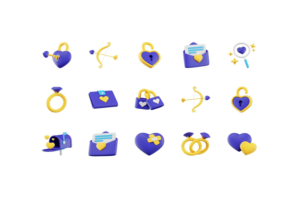 Valentine 3D icons, Iconly Pro, an Emoji Icon by Lumina_ui_ux202 (Photo 5 of 6)