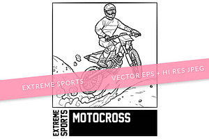Extreme Motocross Coloring