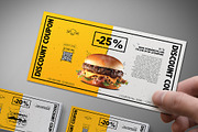 Fast Food Discount Coupon 021, a Card Template by Tzochko (Thumbnail 6 of 8)