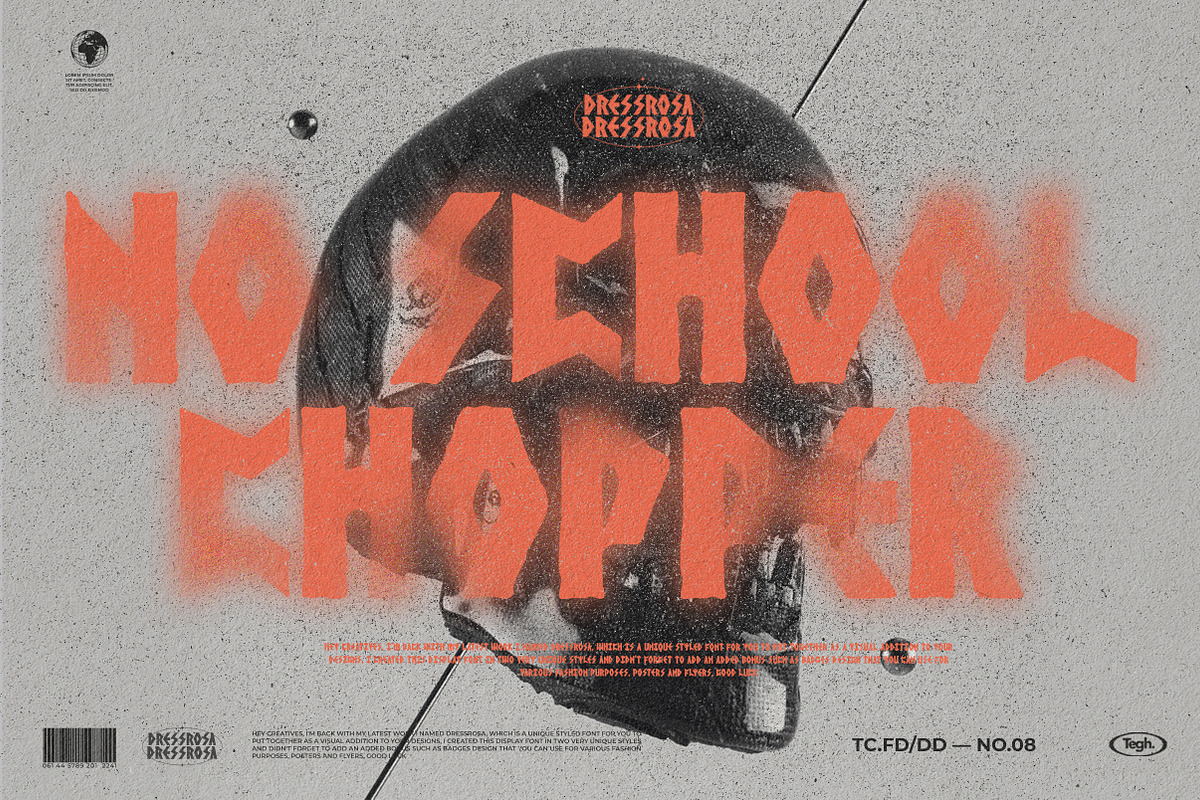 Dressrosa display Font + badge, a Font by Tegh co. (Photo 5 of 11)