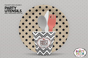 Party Plates and Utensils Mockup, a Cups & Container Mockup by INCDesign (Thumbnail 3 of 7)