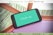 Responsive Screen Mockup V2, an iPhone Mockup by MahmoudRafik (Thumbnail 3 of 15)